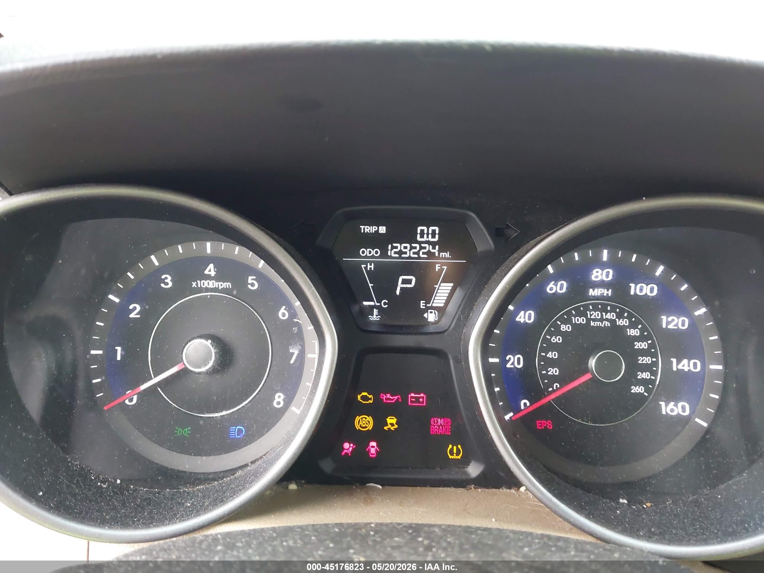 2013 Hyundai Elantra Gls Blue vin: 5NPDH4AE3DH392329