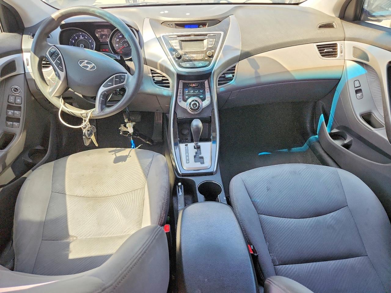 2013 Hyundai Elantra Gls Gray vin: 5NPDH4AE3DH393397
