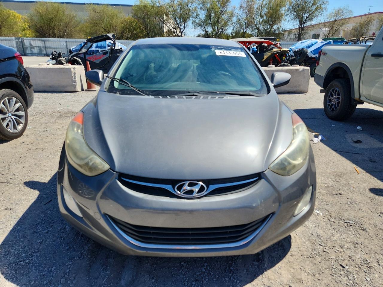 2013 Hyundai Elantra Gls Gray vin: 5NPDH4AE3DH393397