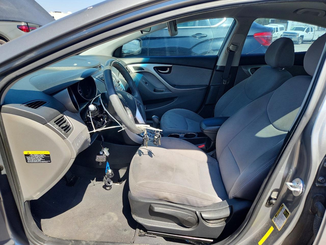 2013 Hyundai Elantra Gls Gray vin: 5NPDH4AE3DH393397