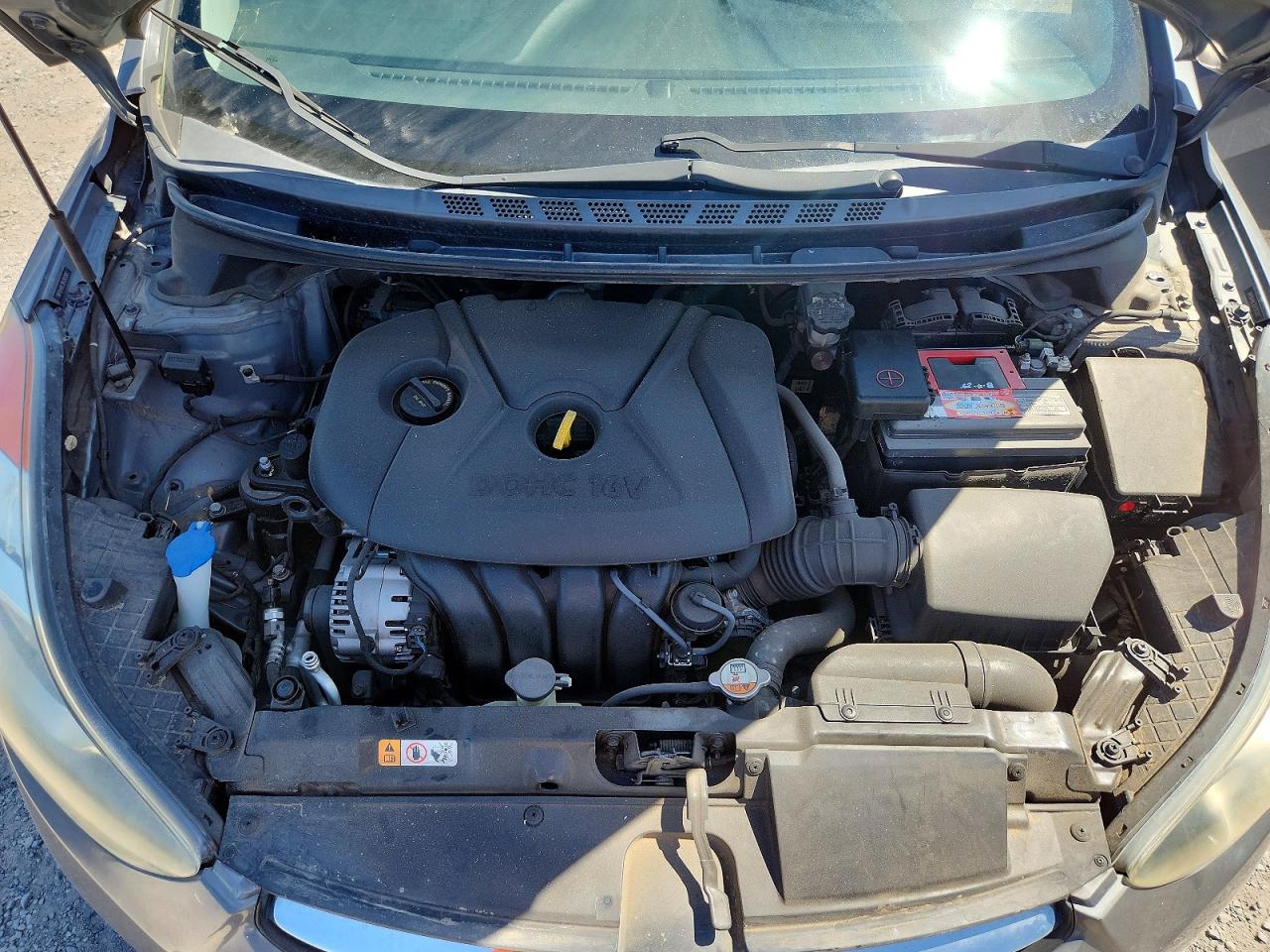 2013 Hyundai Elantra Gls Gray vin: 5NPDH4AE3DH393397