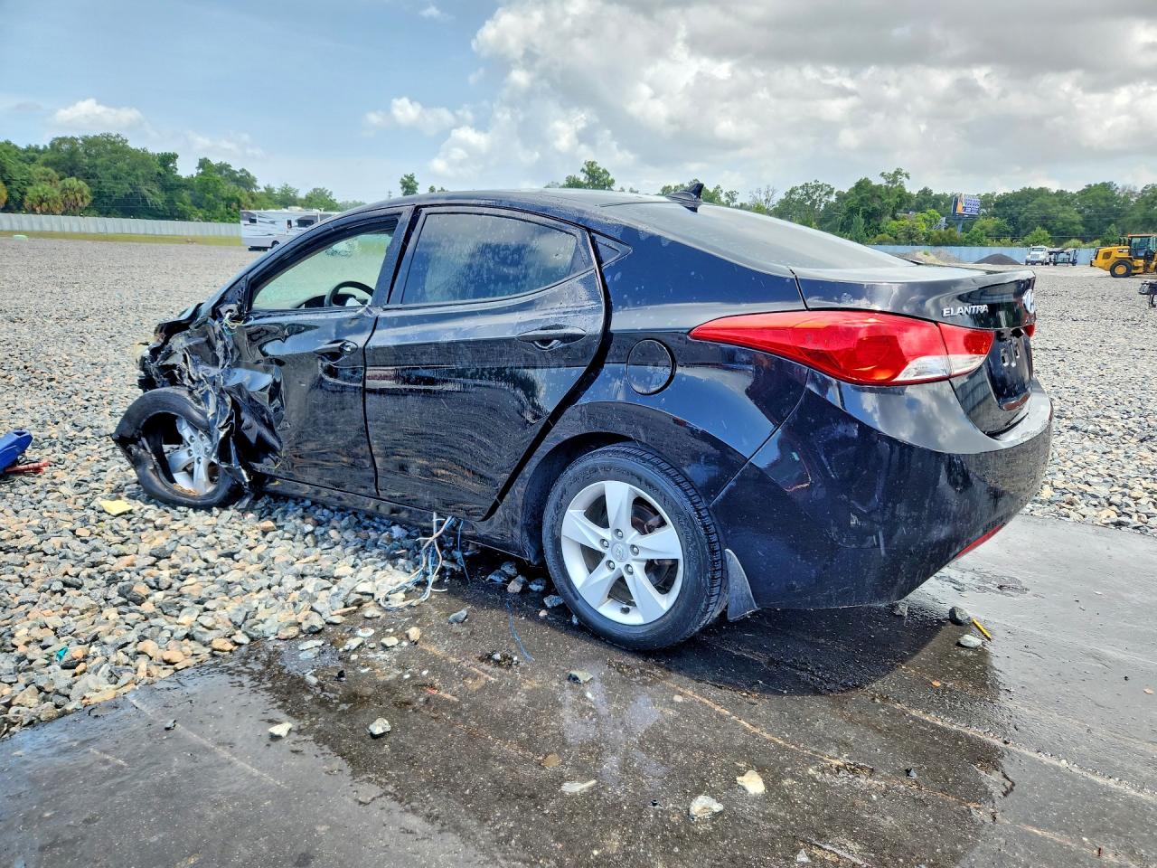 2013 Hyundai Elantra Gls Black vin: 5NPDH4AE3DH394498