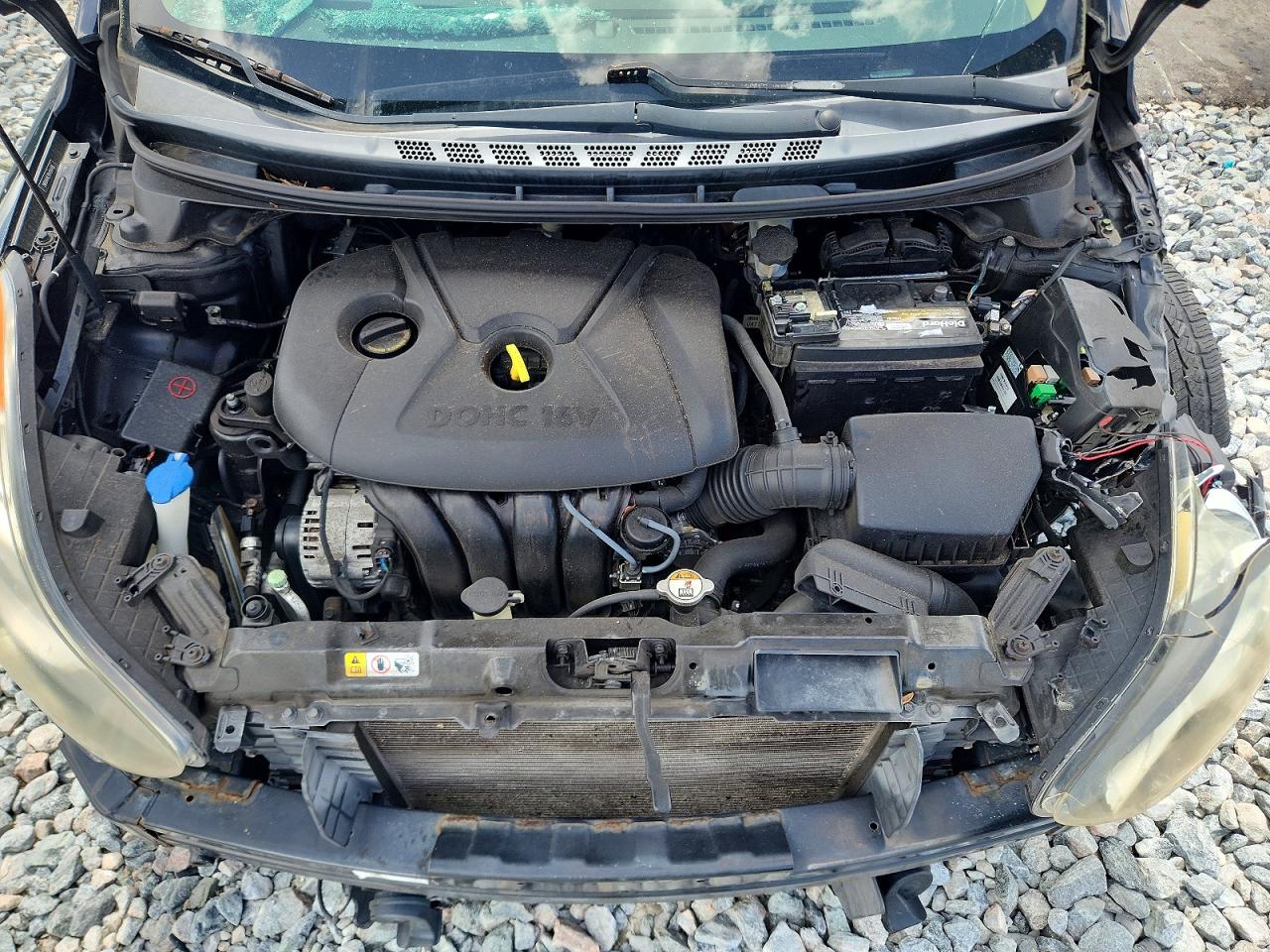 2013 Hyundai Elantra Gls Black vin: 5NPDH4AE3DH394498