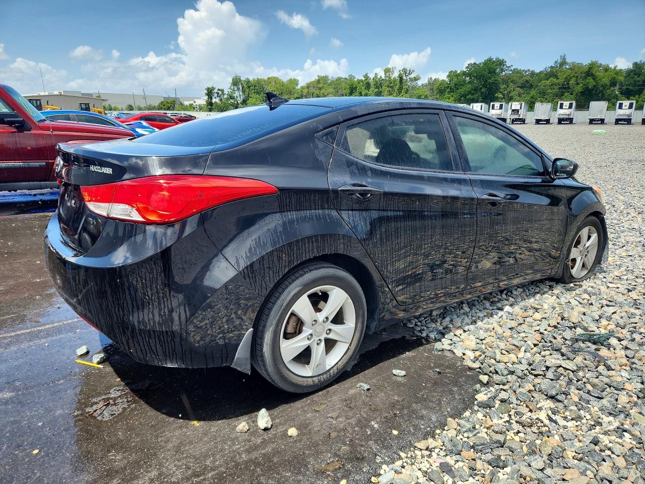2013 Hyundai Elantra Gls Black vin: 5NPDH4AE3DH394498