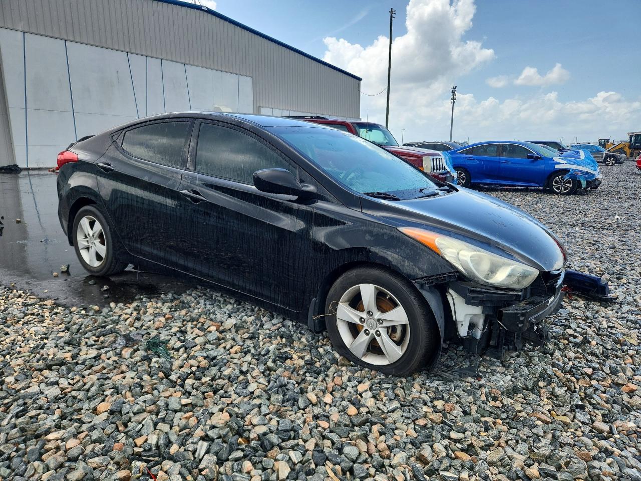 2013 Hyundai Elantra Gls Black vin: 5NPDH4AE3DH394498