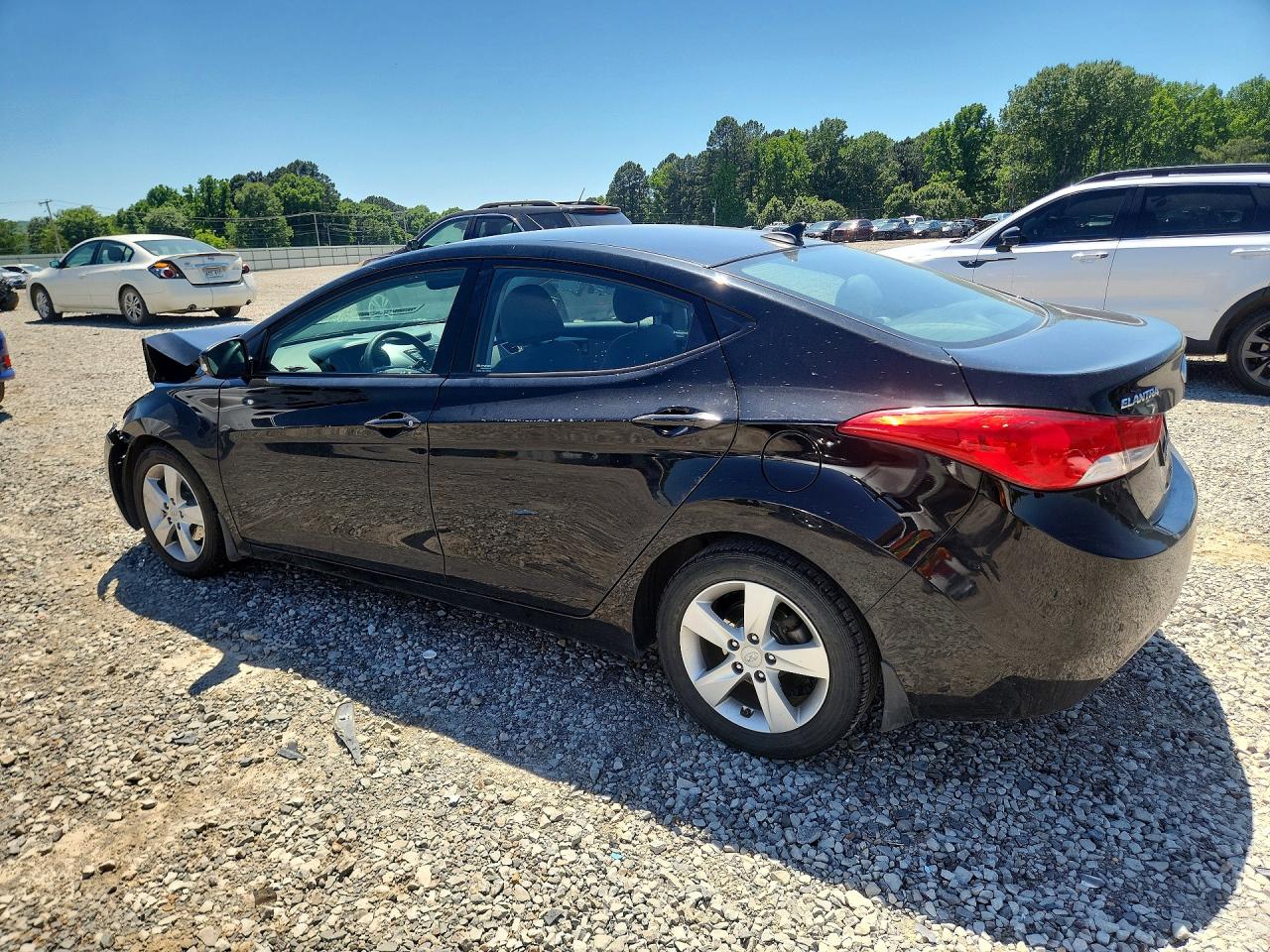 2013 Hyundai Elantra Gls Black vin: 5NPDH4AE3DH396171