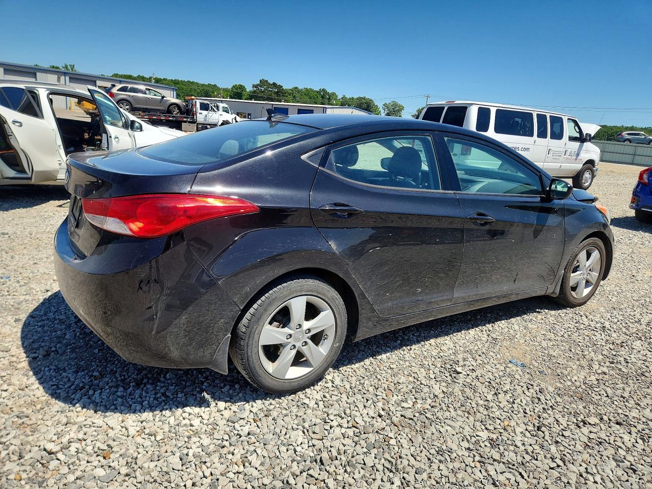 2013 Hyundai Elantra Gls Black vin: 5NPDH4AE3DH396171