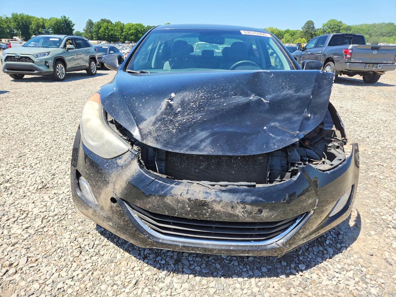 2013 Hyundai Elantra Gls Black vin: 5NPDH4AE3DH396171
