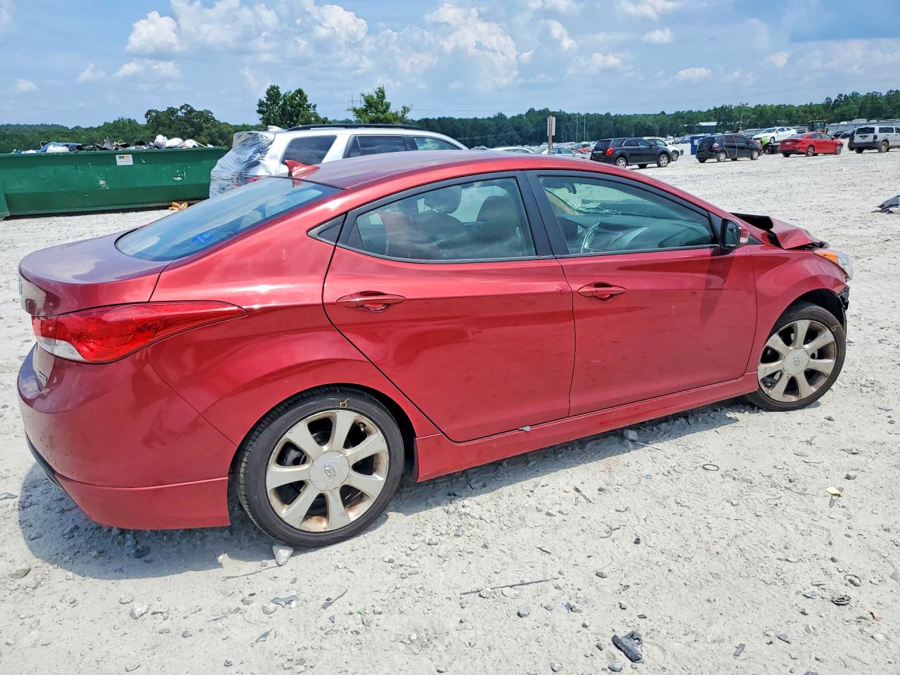 2013 Hyundai Elantra Limited Red vin: 5NPDH4AE3DH399152