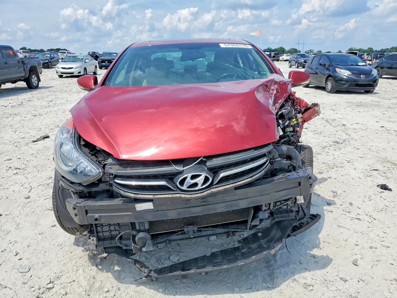 2013 Hyundai Elantra Limited Red vin: 5NPDH4AE3DH399152
