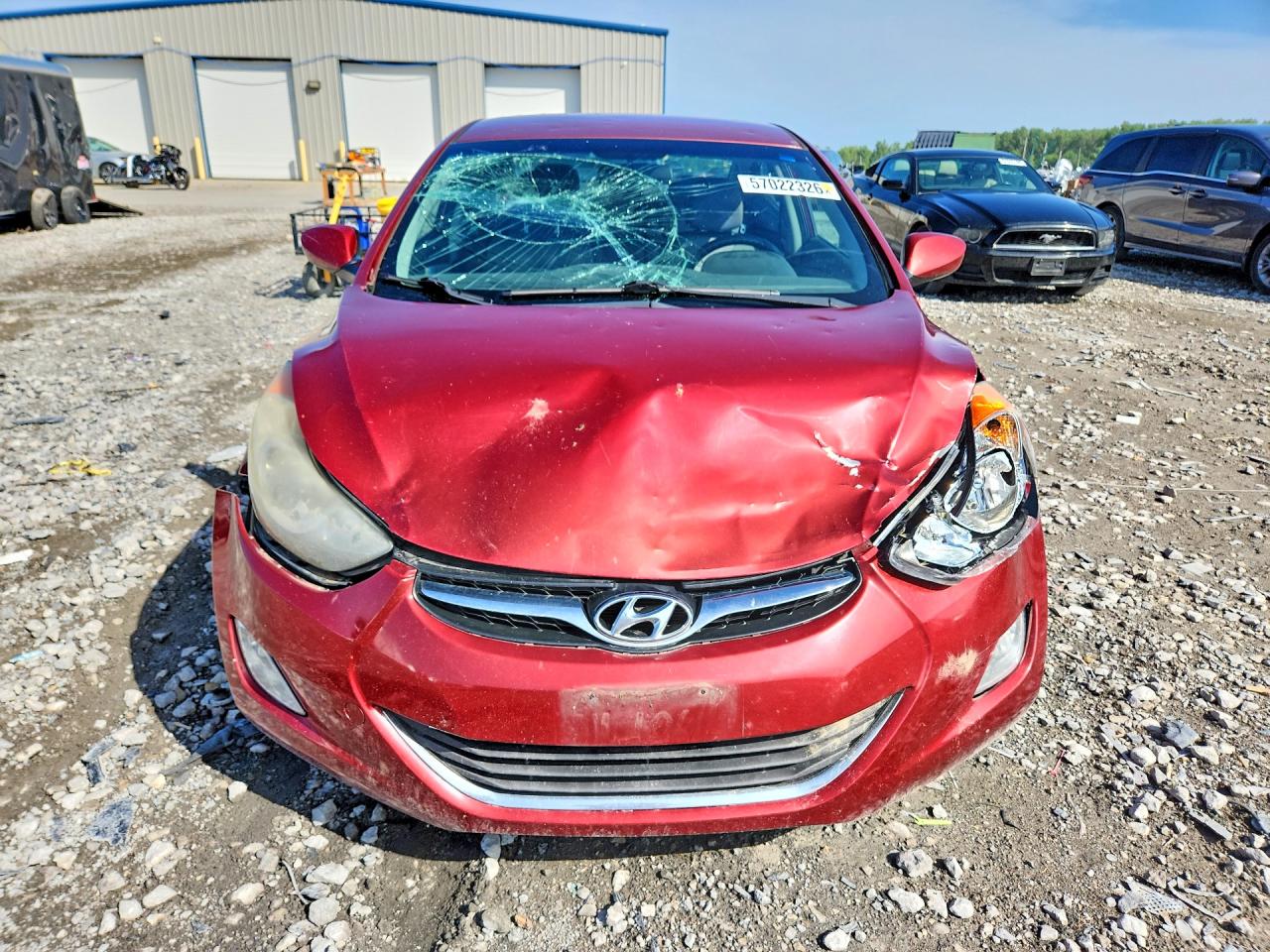 2013 Hyundai Elantra Gls Red vin: 5NPDH4AE3DH401417