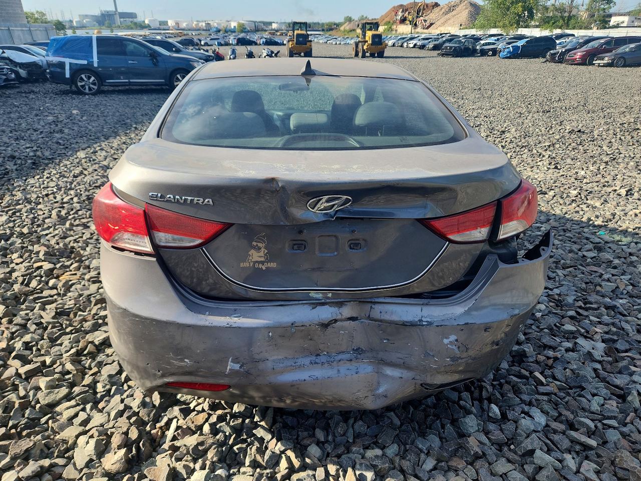 2013 Hyundai Elantra Gray vin: 5NPDH4AE3DH404690