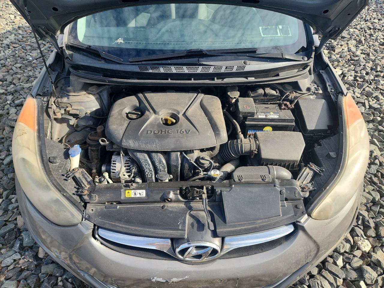 2013 Hyundai Elantra Gray vin: 5NPDH4AE3DH404690