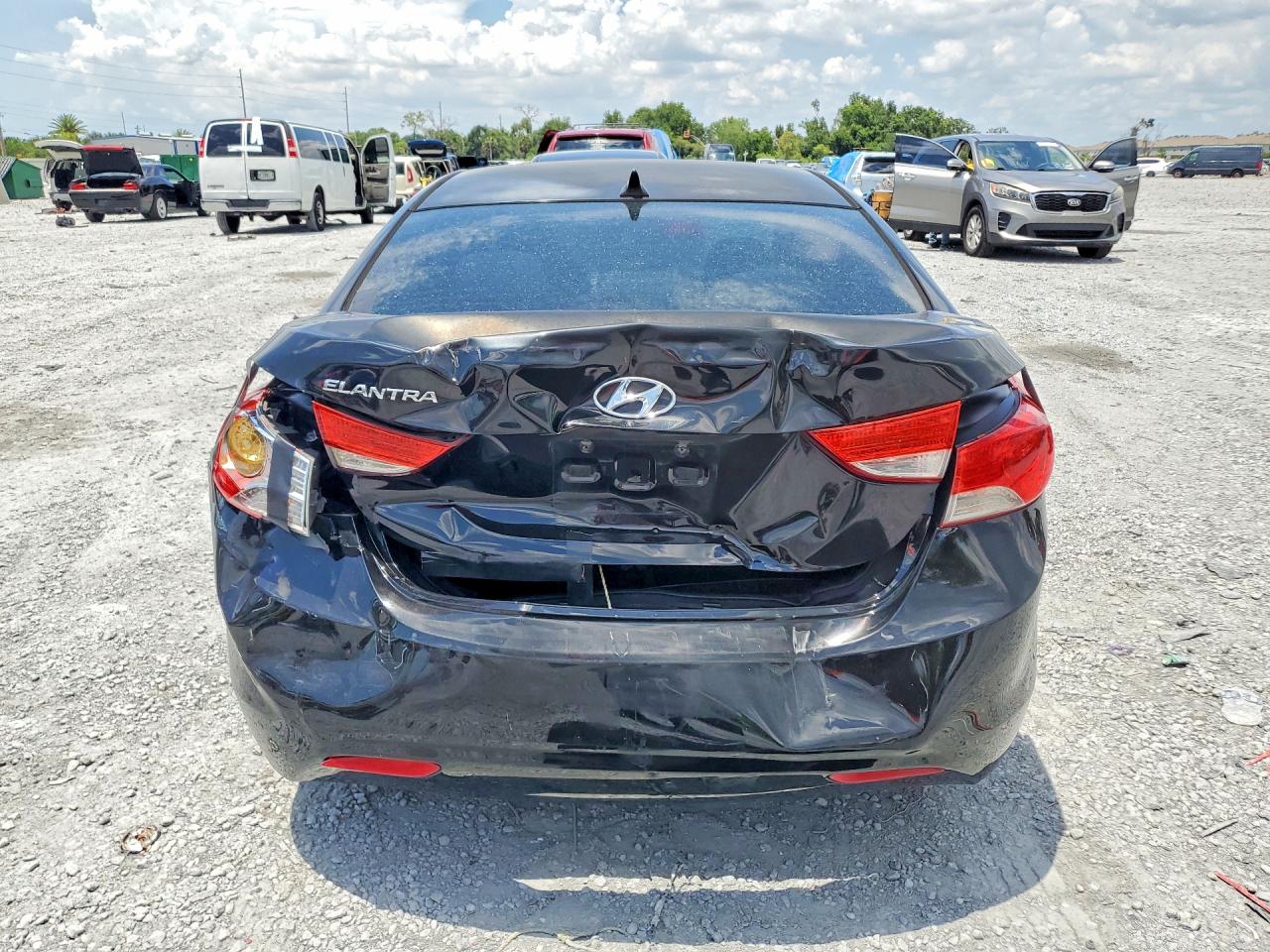 2013 Hyundai Elantra Gls Black vin: 5NPDH4AE3DH408061