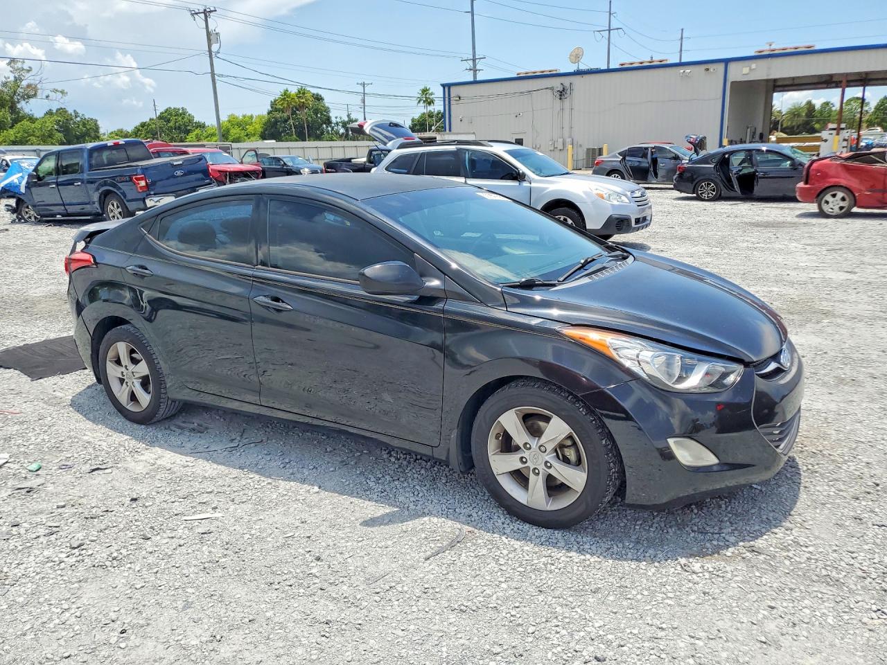 2013 Hyundai Elantra Gls Black vin: 5NPDH4AE3DH408061