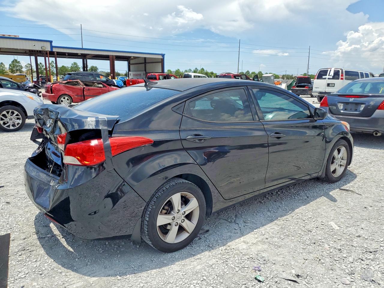 2013 Hyundai Elantra Gls Black vin: 5NPDH4AE3DH408061