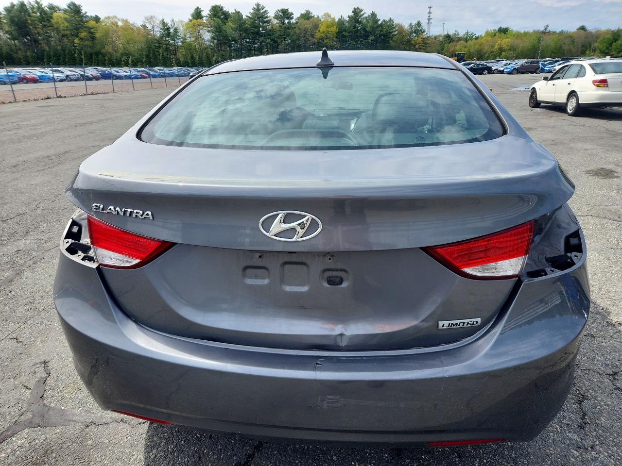 2013 Hyundai Elantra Limited Gray vin: 5NPDH4AE3DH408299