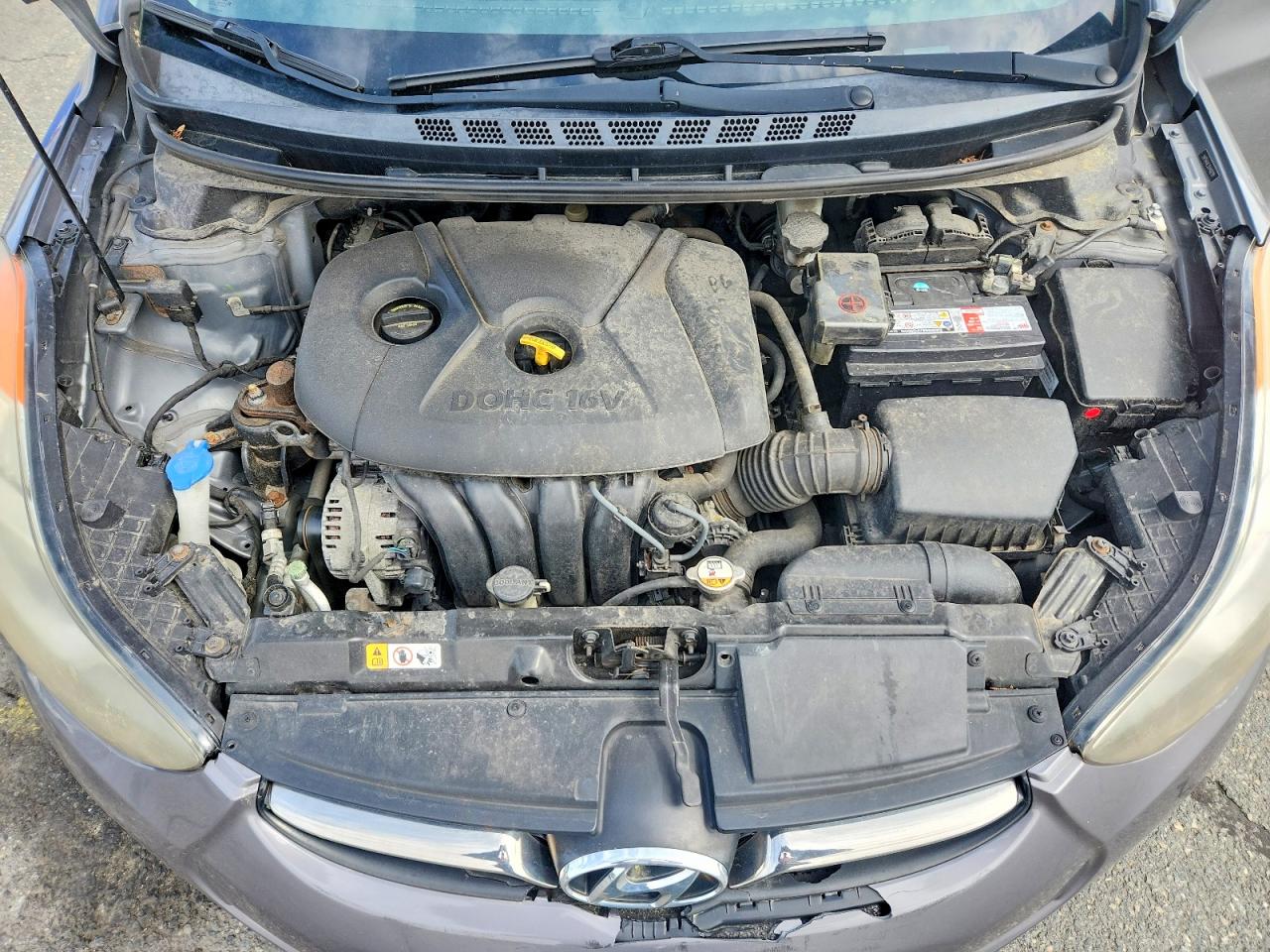 2013 Hyundai Elantra Limited Gray vin: 5NPDH4AE3DH408299
