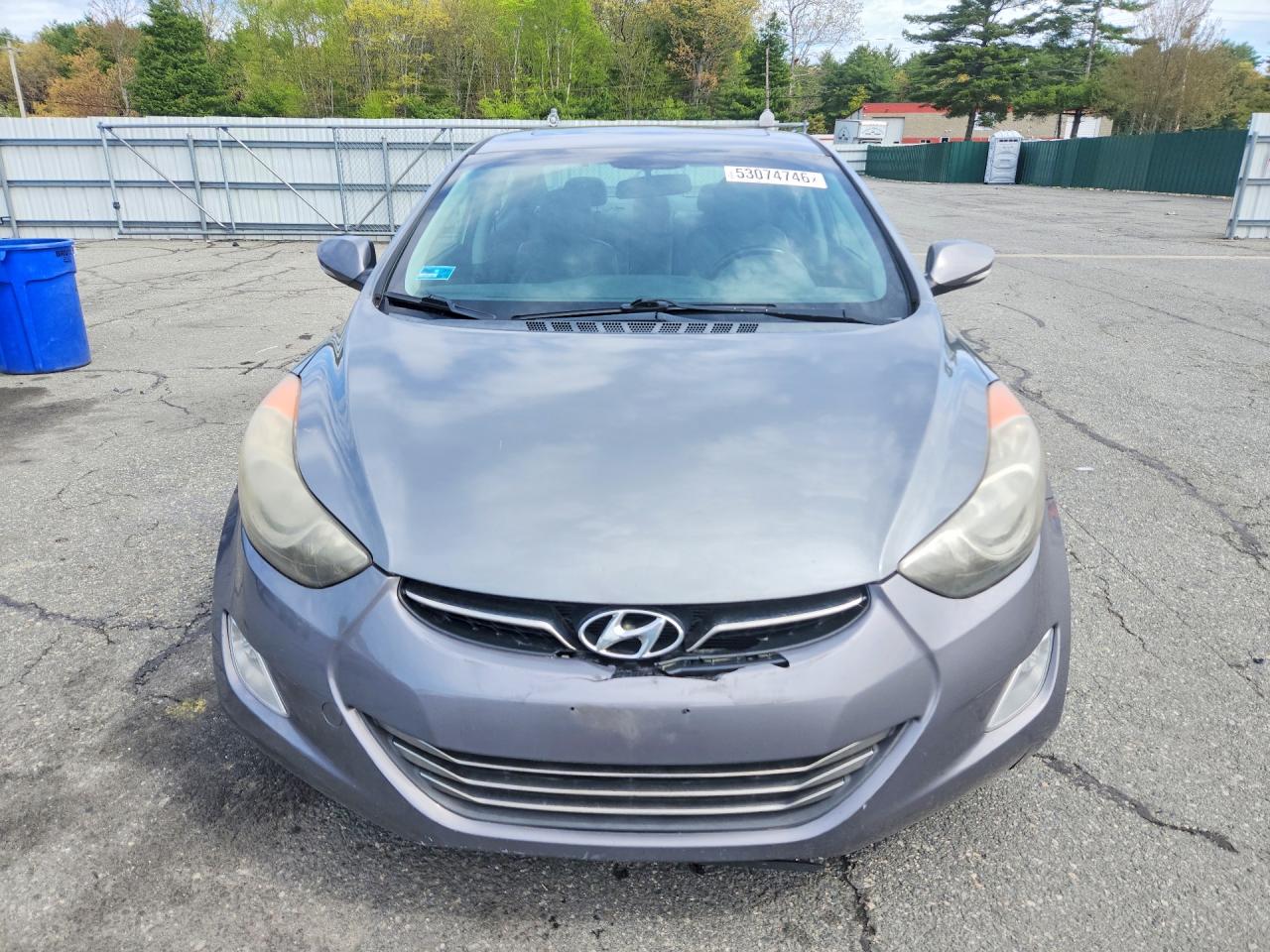 2013 Hyundai Elantra Limited Gray vin: 5NPDH4AE3DH408299