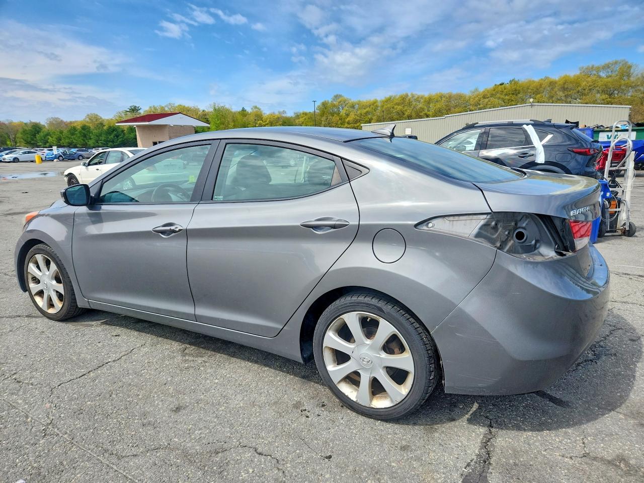 2013 Hyundai Elantra Limited Gray vin: 5NPDH4AE3DH408299