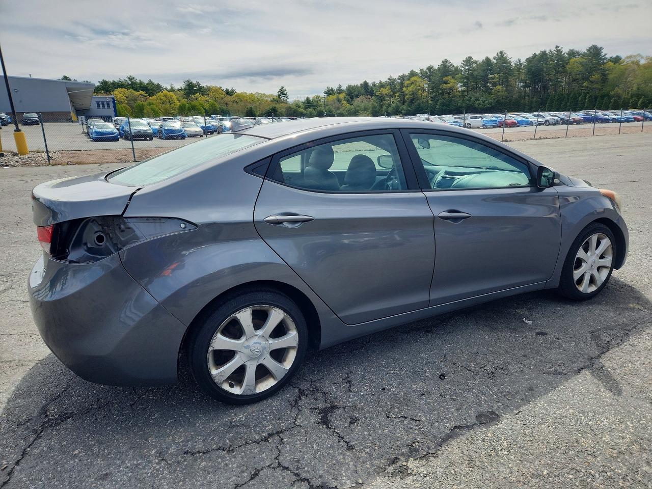 2013 Hyundai Elantra Limited Gray vin: 5NPDH4AE3DH408299