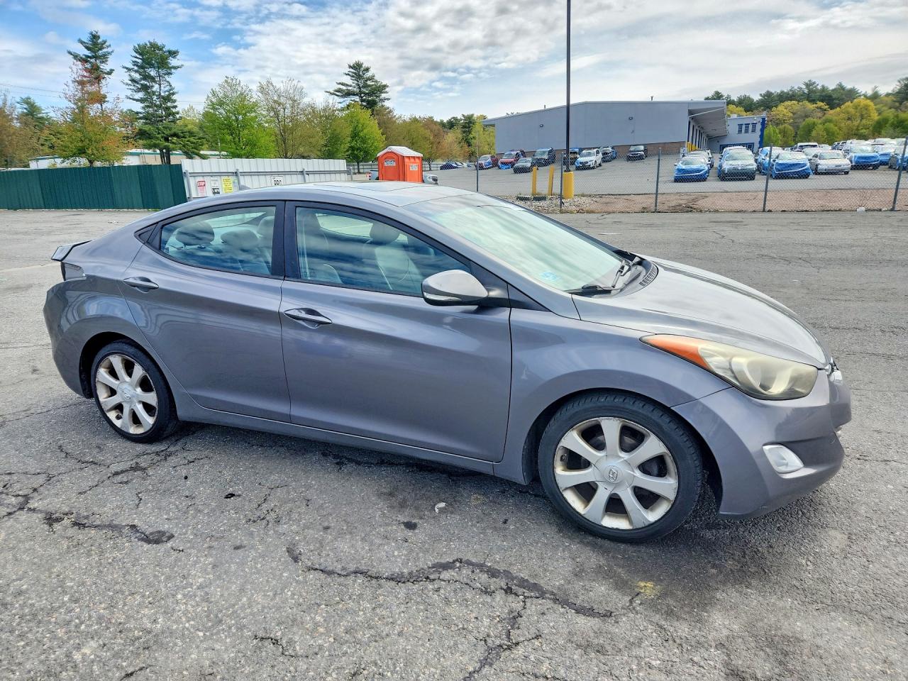 2013 Hyundai Elantra Limited Gray vin: 5NPDH4AE3DH408299