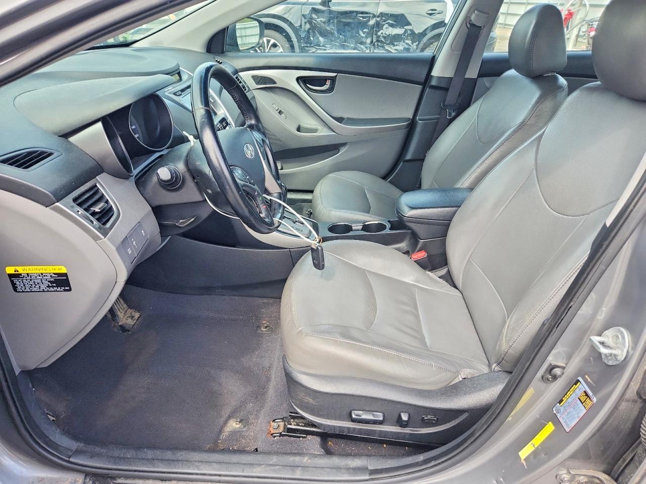 2013 Hyundai Elantra Limited Gray vin: 5NPDH4AE3DH408299