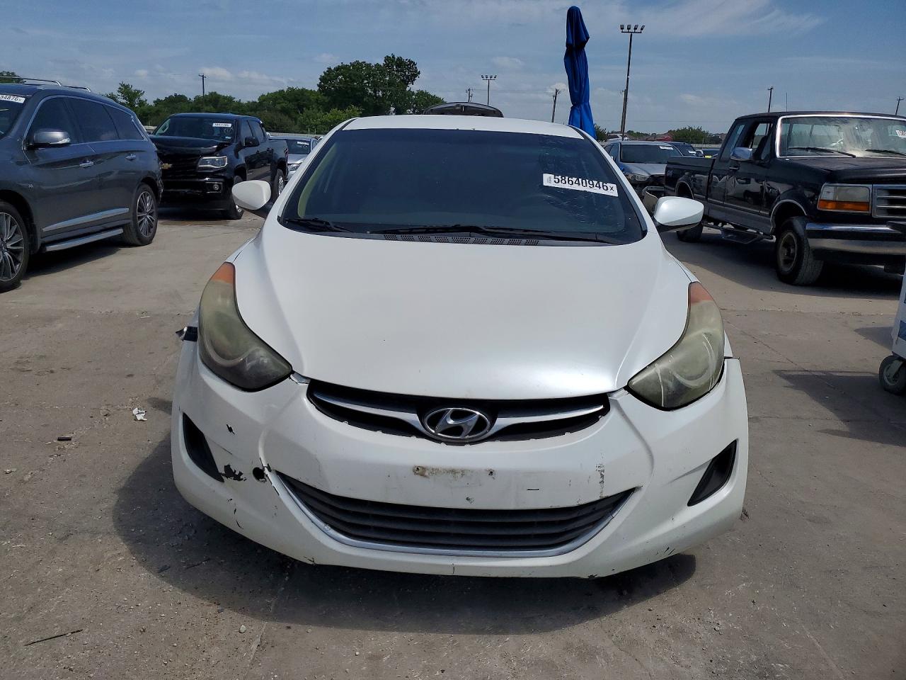 2013 Hyundai Elantra Gls Белый vin: 5NPDH4AE3DH411235