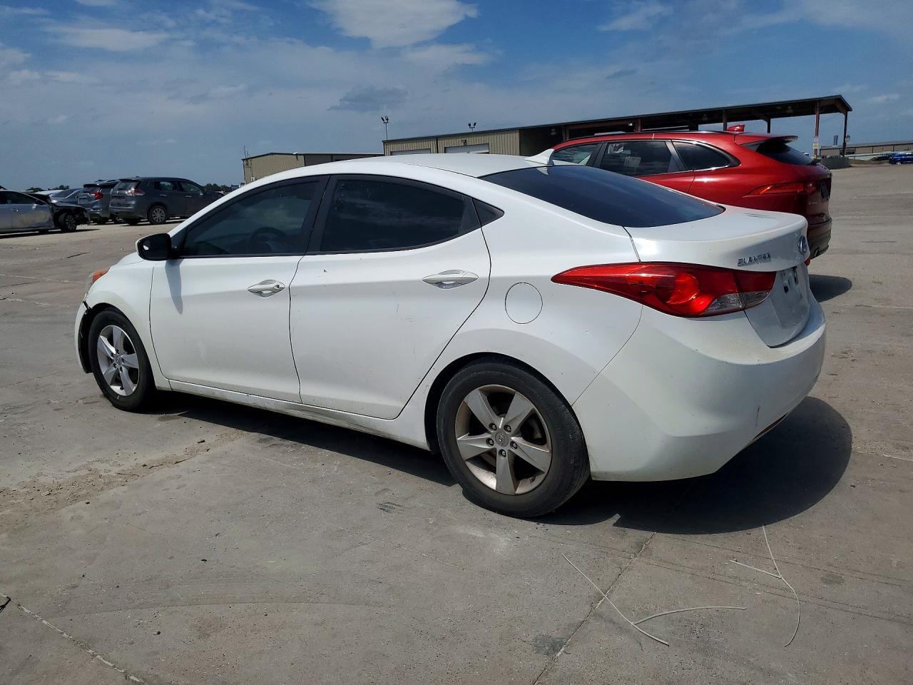 2013 Hyundai Elantra Gls Белый vin: 5NPDH4AE3DH411235