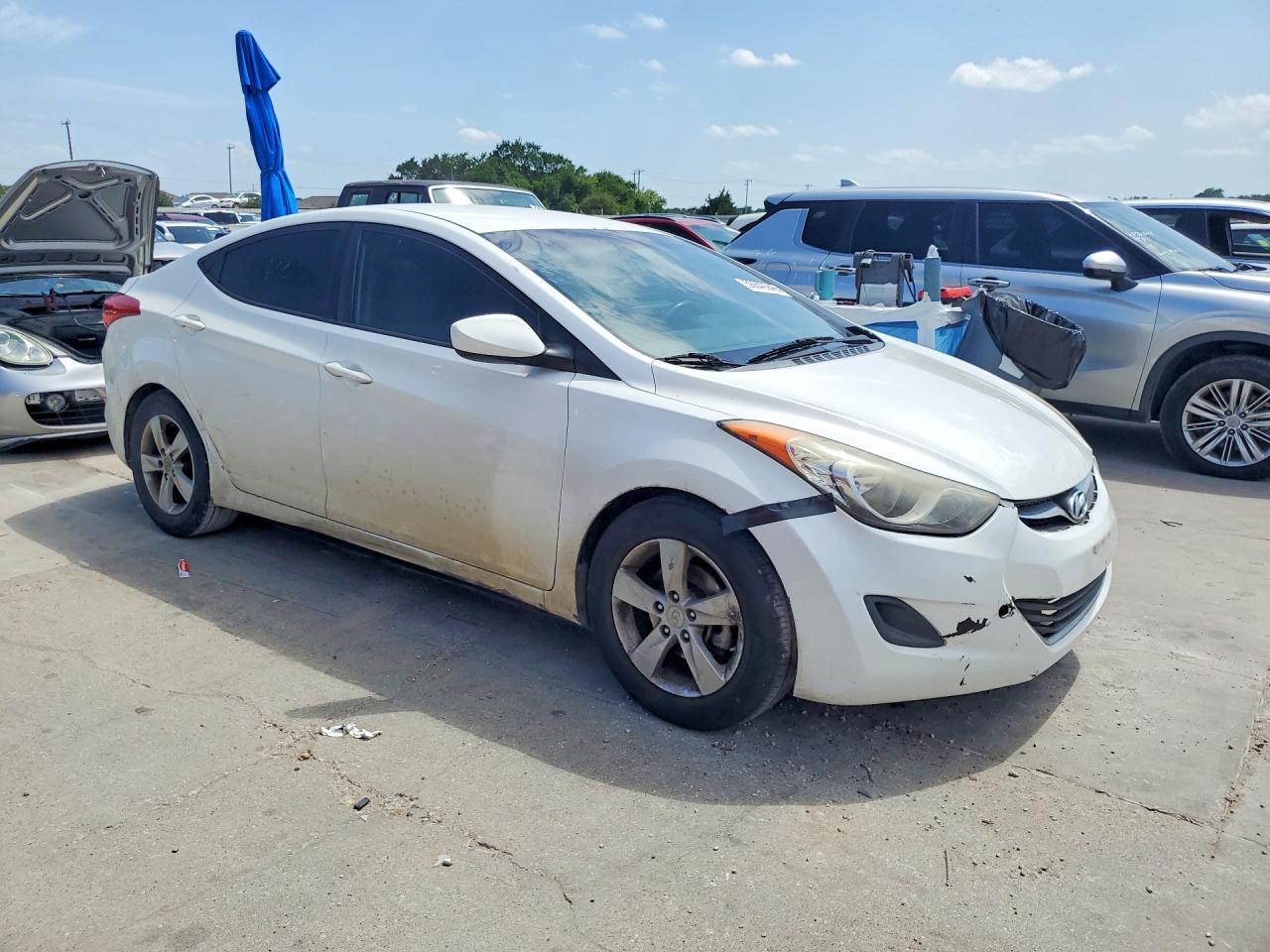 2013 Hyundai Elantra Gls Белый vin: 5NPDH4AE3DH411235