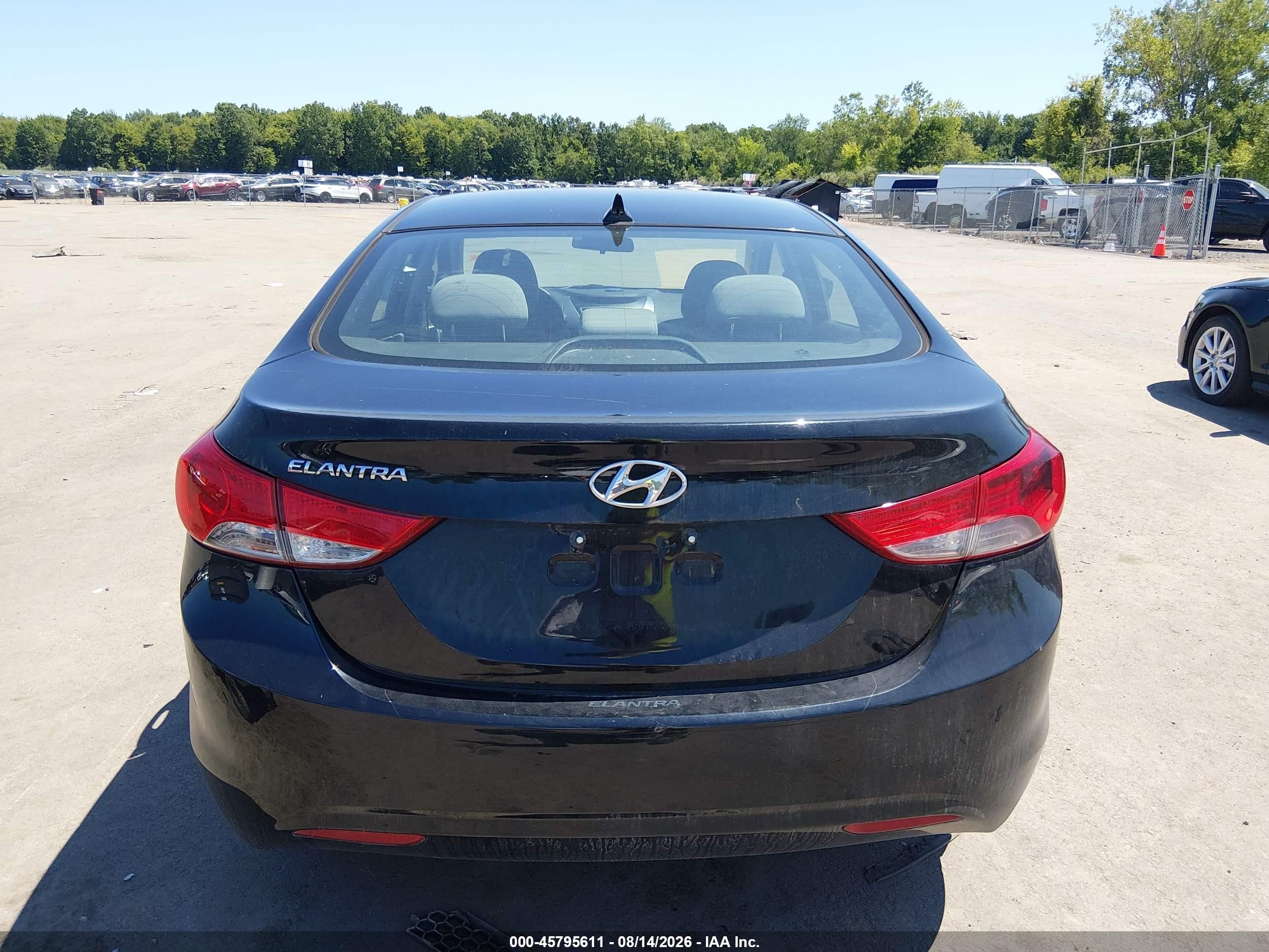 2013 Hyundai Elantra Gls Black vin: 5NPDH4AE3DH412238