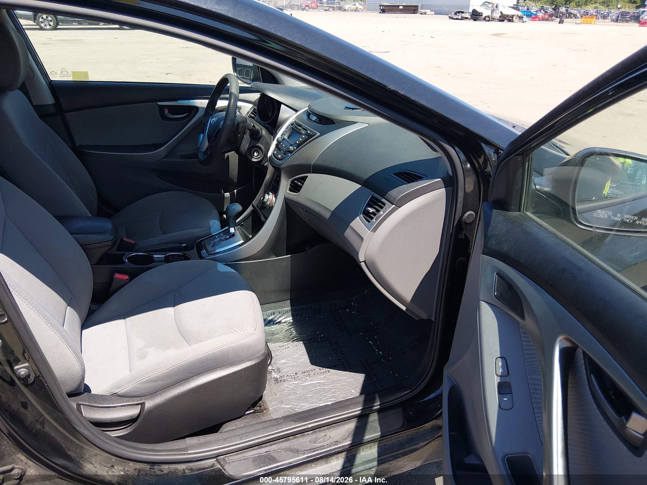 2013 Hyundai Elantra Gls Black vin: 5NPDH4AE3DH412238