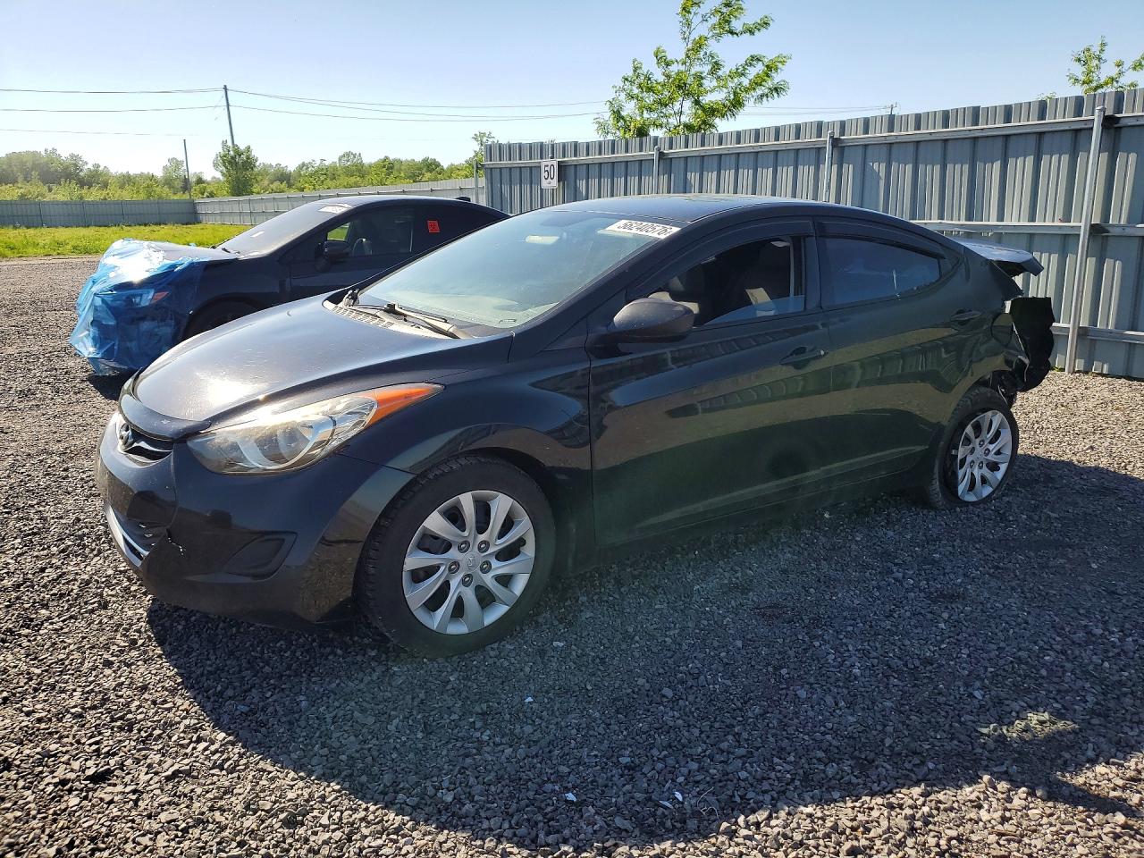 2013 Hyundai Elantra Gls Black vin: 5NPDH4AE3DH414636