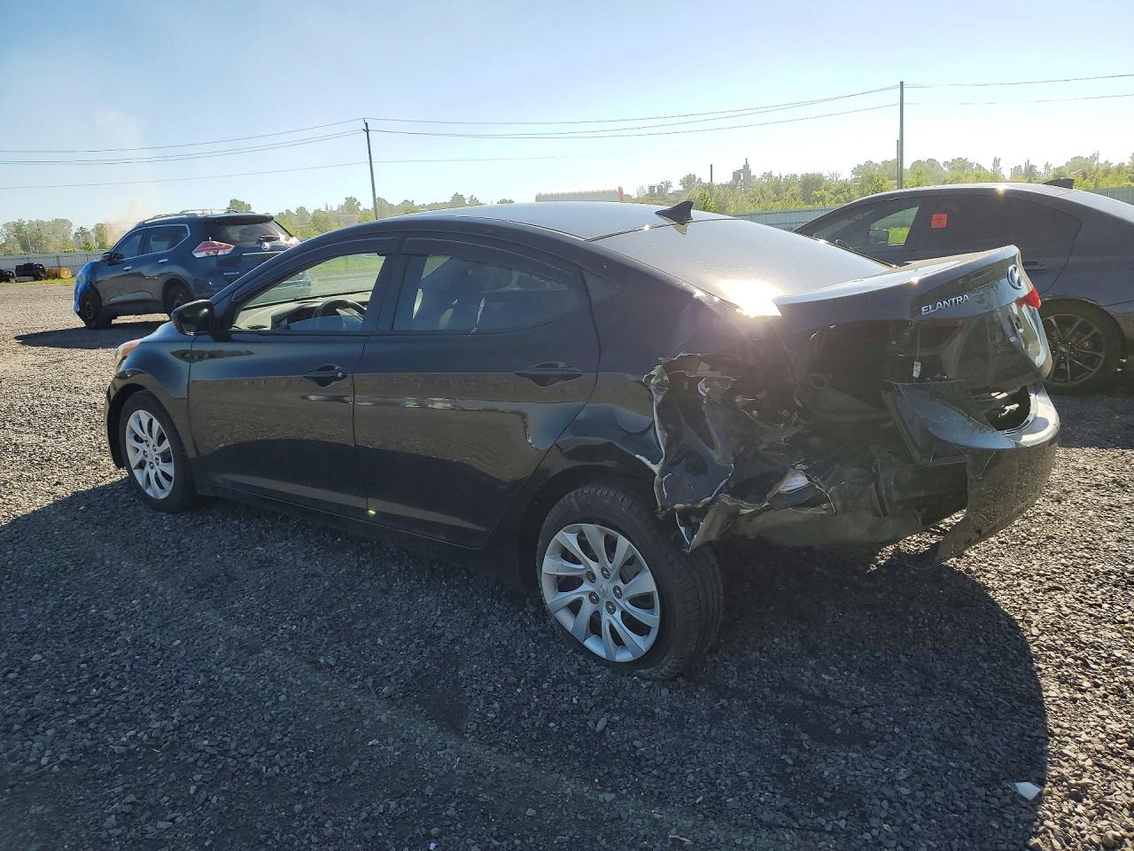 2013 Hyundai Elantra Gls Black vin: 5NPDH4AE3DH414636