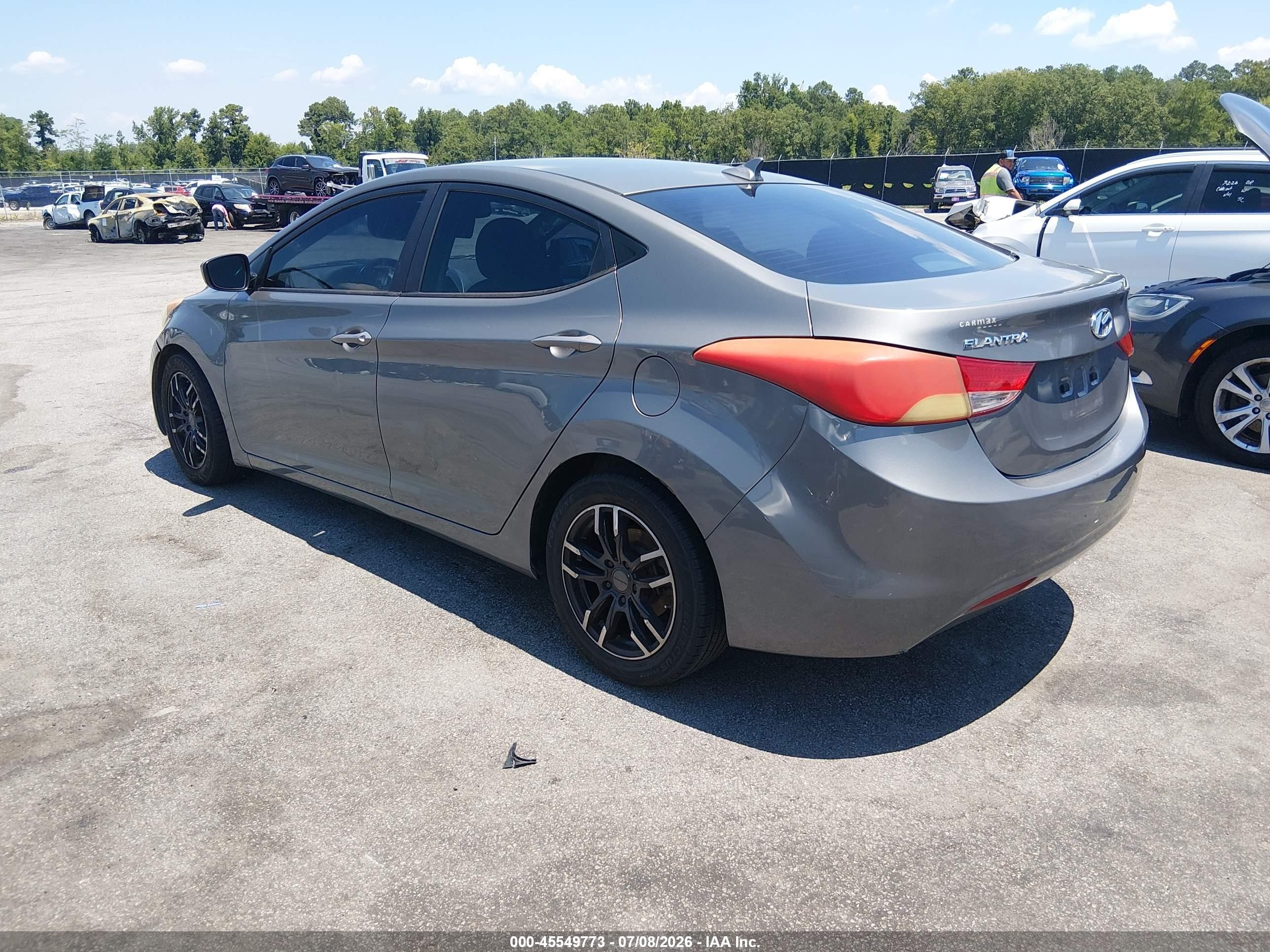 2013 Hyundai Elantra Gls Gray vin: 5NPDH4AE3DH415107
