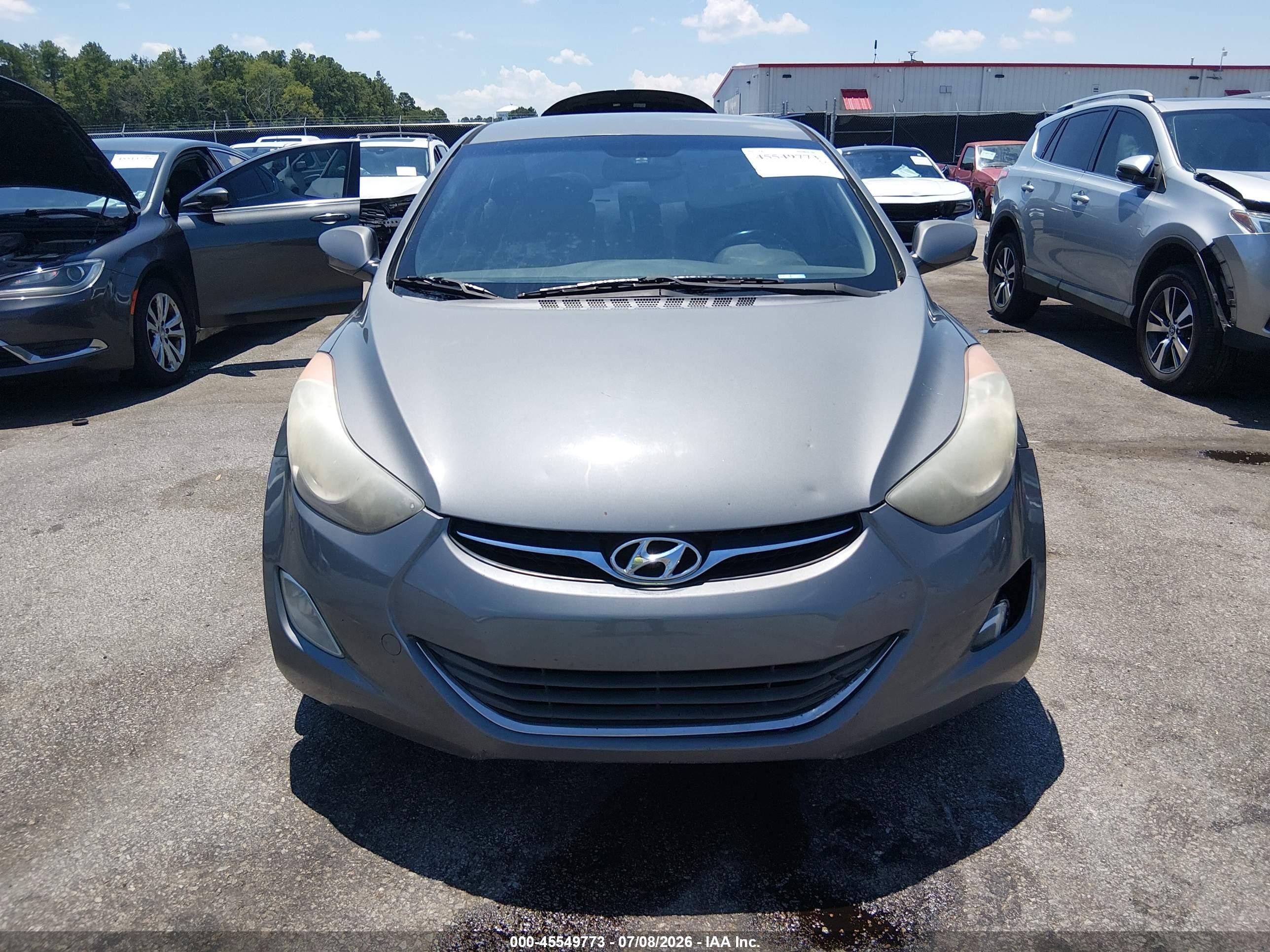 2013 Hyundai Elantra Gls Gray vin: 5NPDH4AE3DH415107