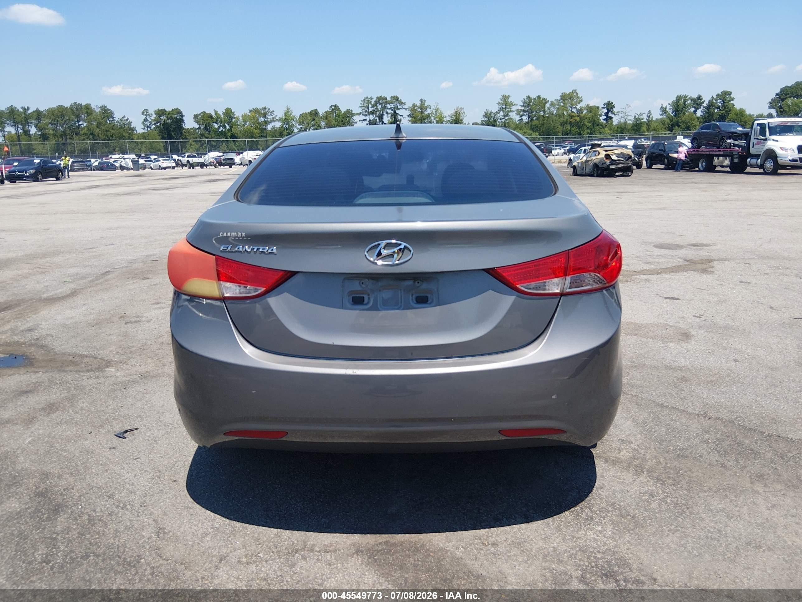 2013 Hyundai Elantra Gls Gray vin: 5NPDH4AE3DH415107