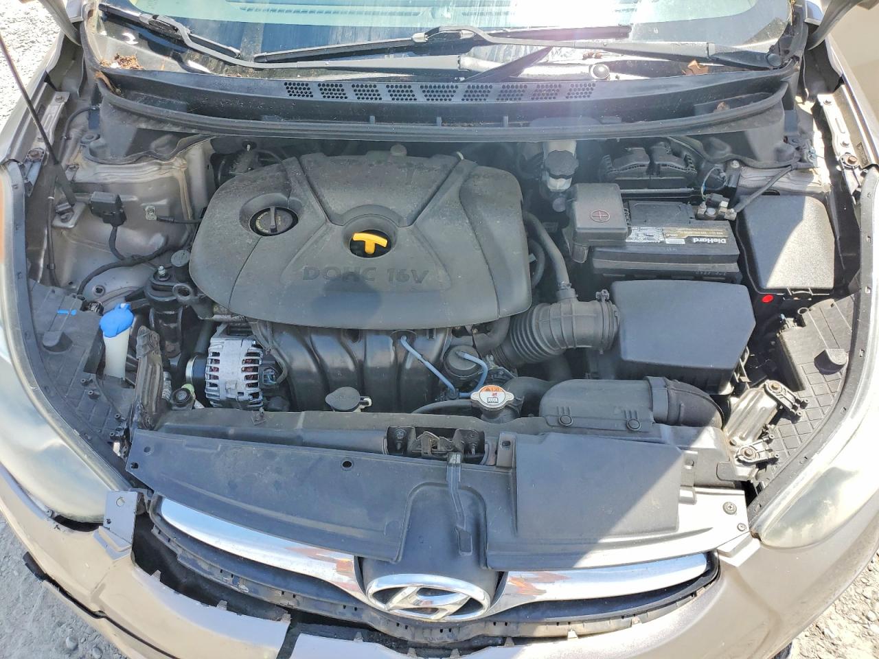 2013 Hyundai Elantra Gls Beige vin: 5NPDH4AE3DH415253