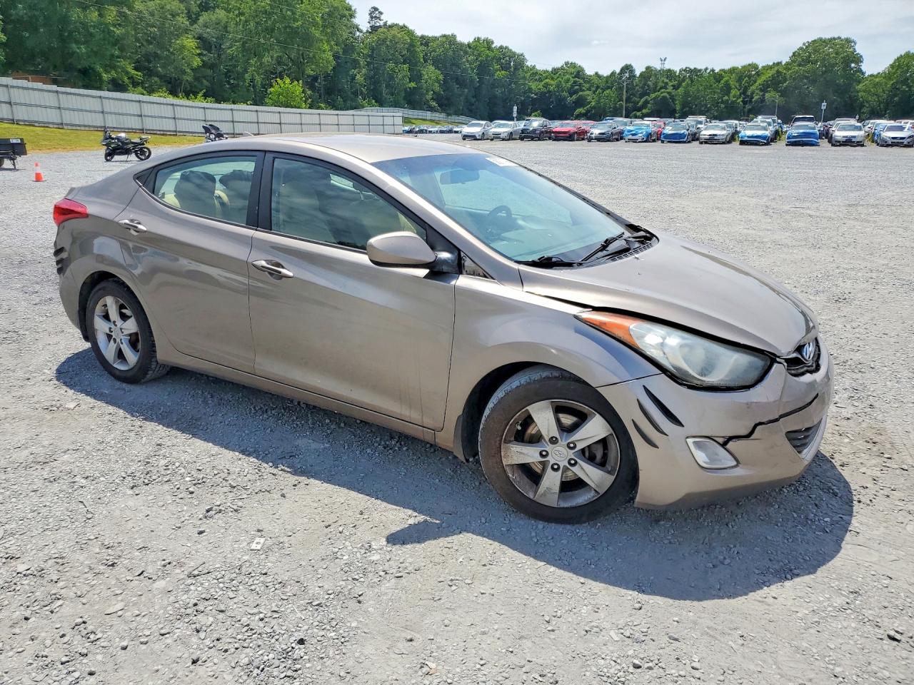 2013 Hyundai Elantra Gls Beige vin: 5NPDH4AE3DH415253