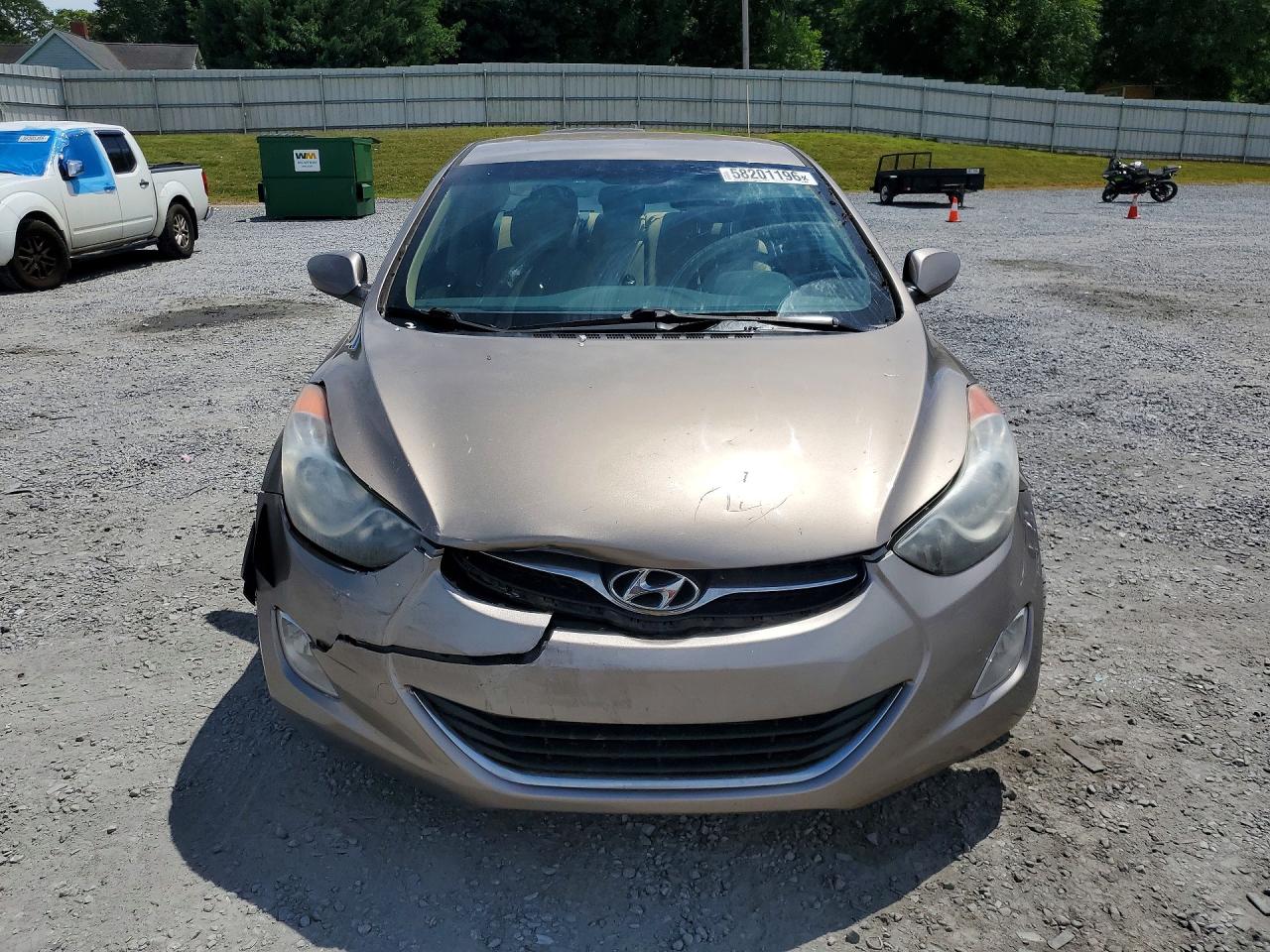 2013 Hyundai Elantra Gls Beige vin: 5NPDH4AE3DH415253