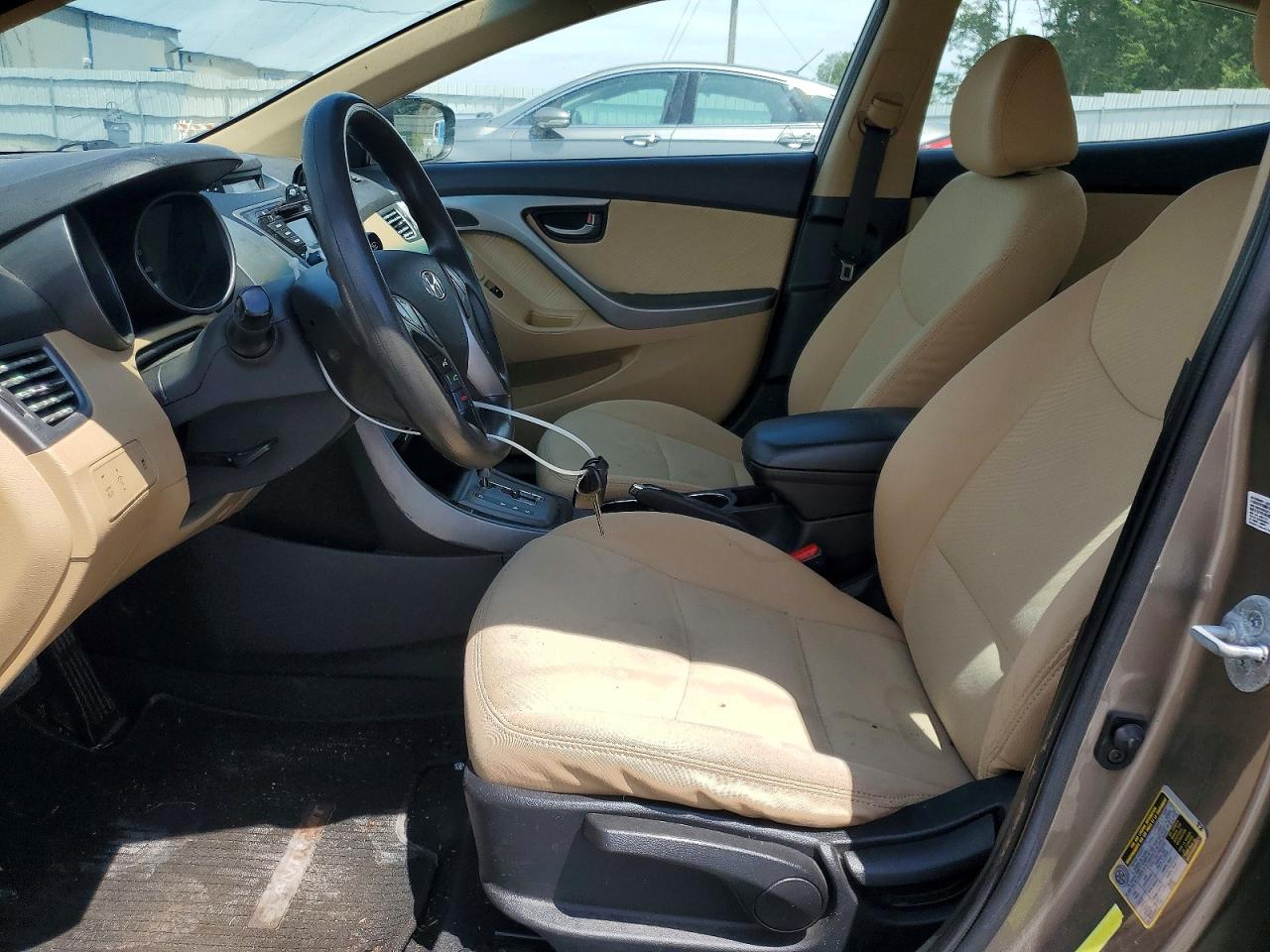2013 Hyundai Elantra Gls Beige vin: 5NPDH4AE3DH415253