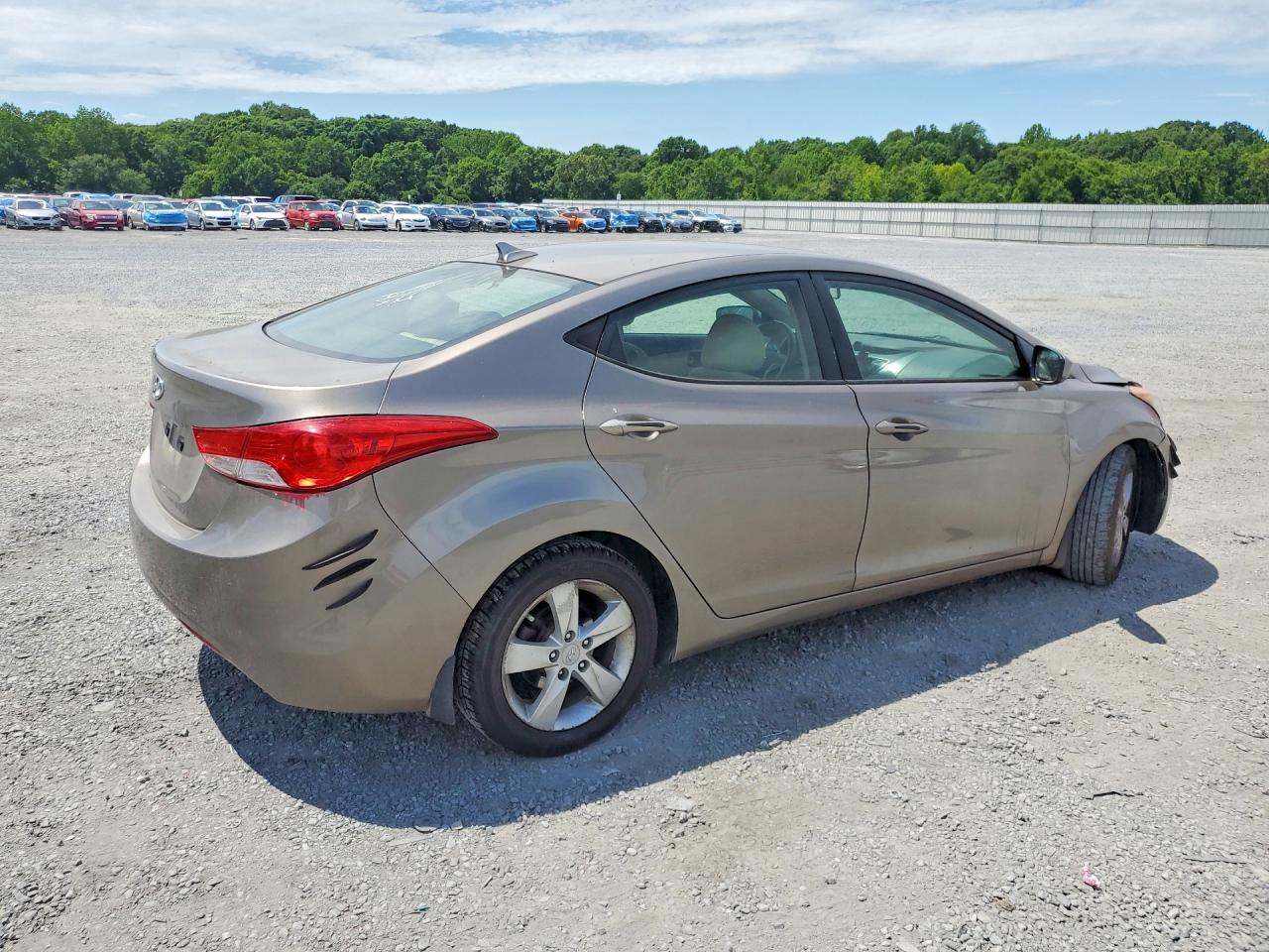2013 Hyundai Elantra Gls Beige vin: 5NPDH4AE3DH415253
