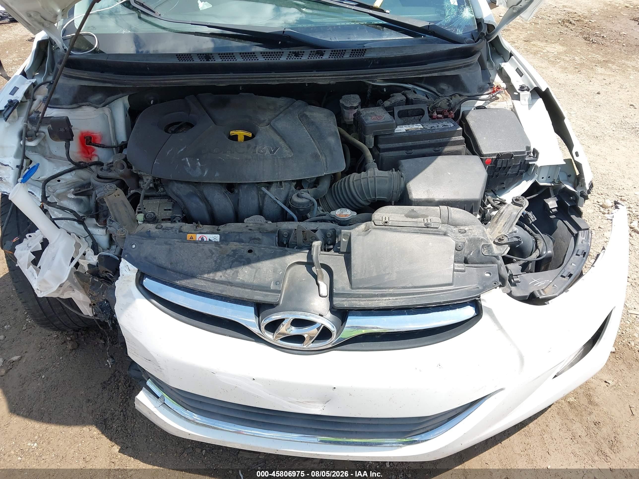 2013 Hyundai Elantra Gls Белый vin: 5NPDH4AE3DH420646