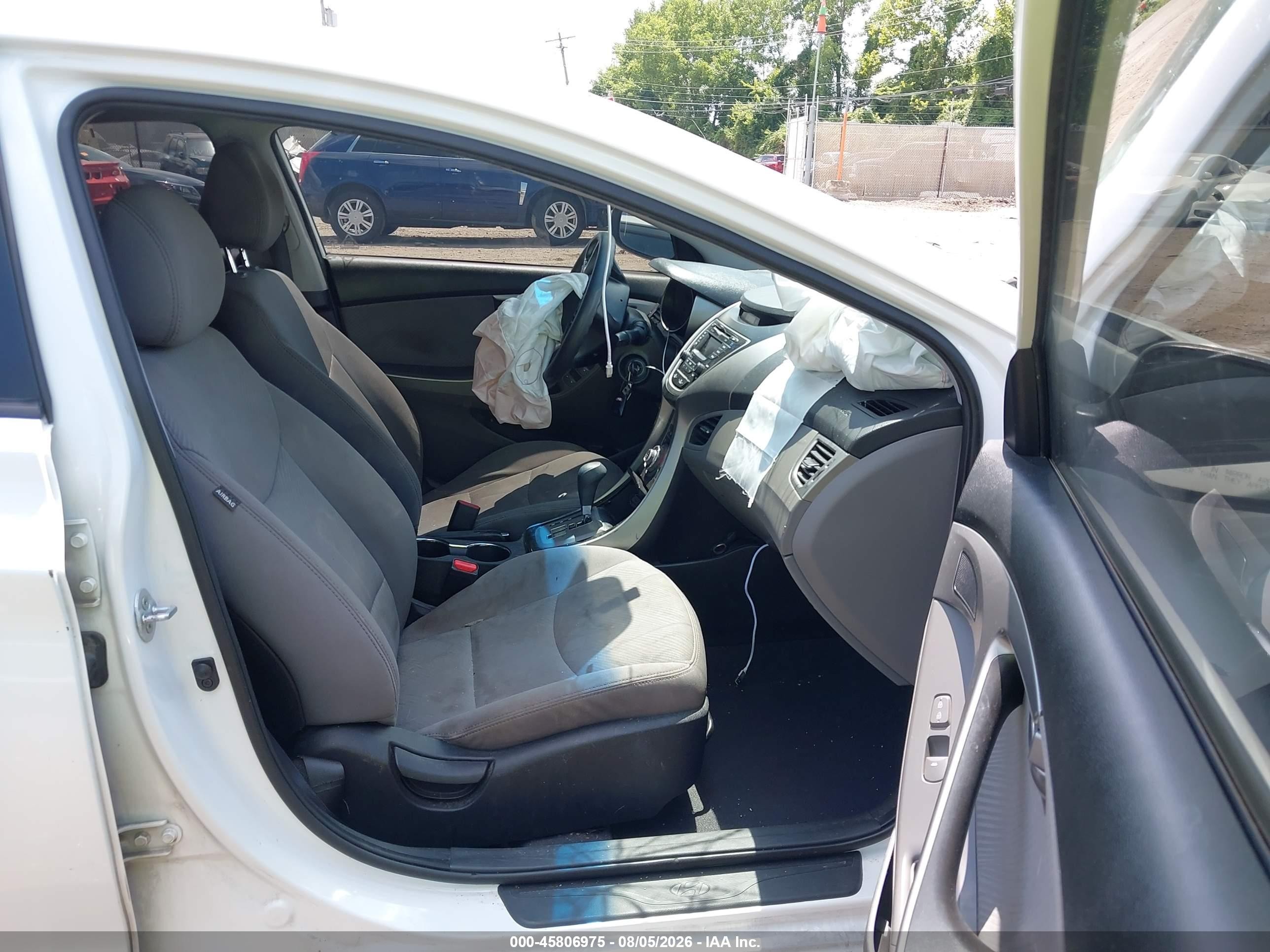 2013 Hyundai Elantra Gls Белый vin: 5NPDH4AE3DH420646