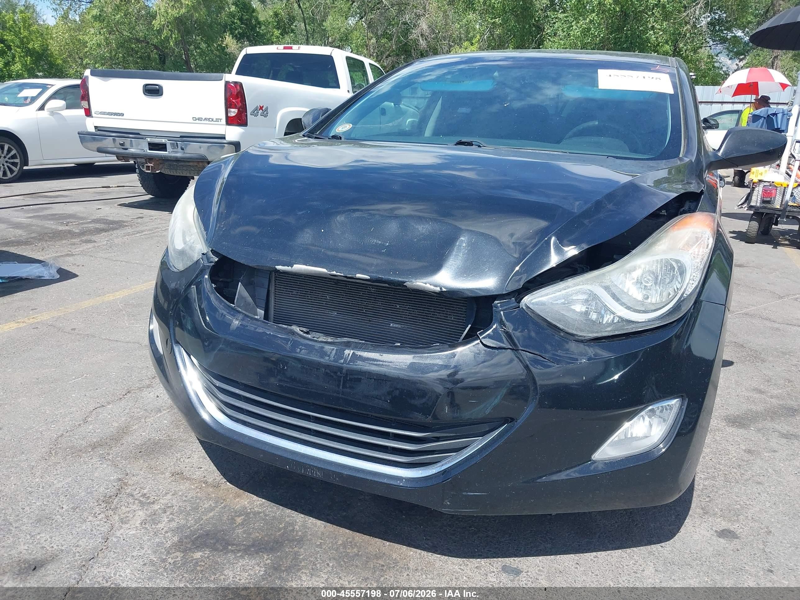 2013 Hyundai Elantra Gls Black vin: 5NPDH4AE3DH421358