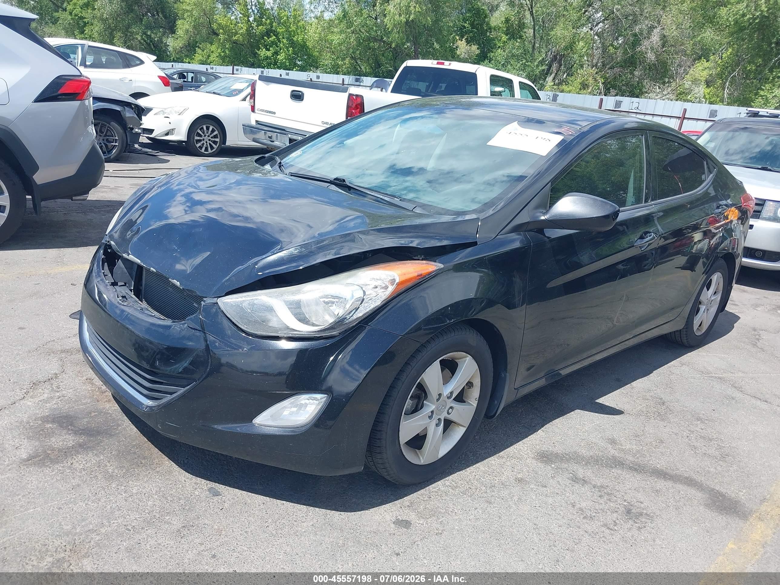 2013 Hyundai Elantra Gls Black vin: 5NPDH4AE3DH421358