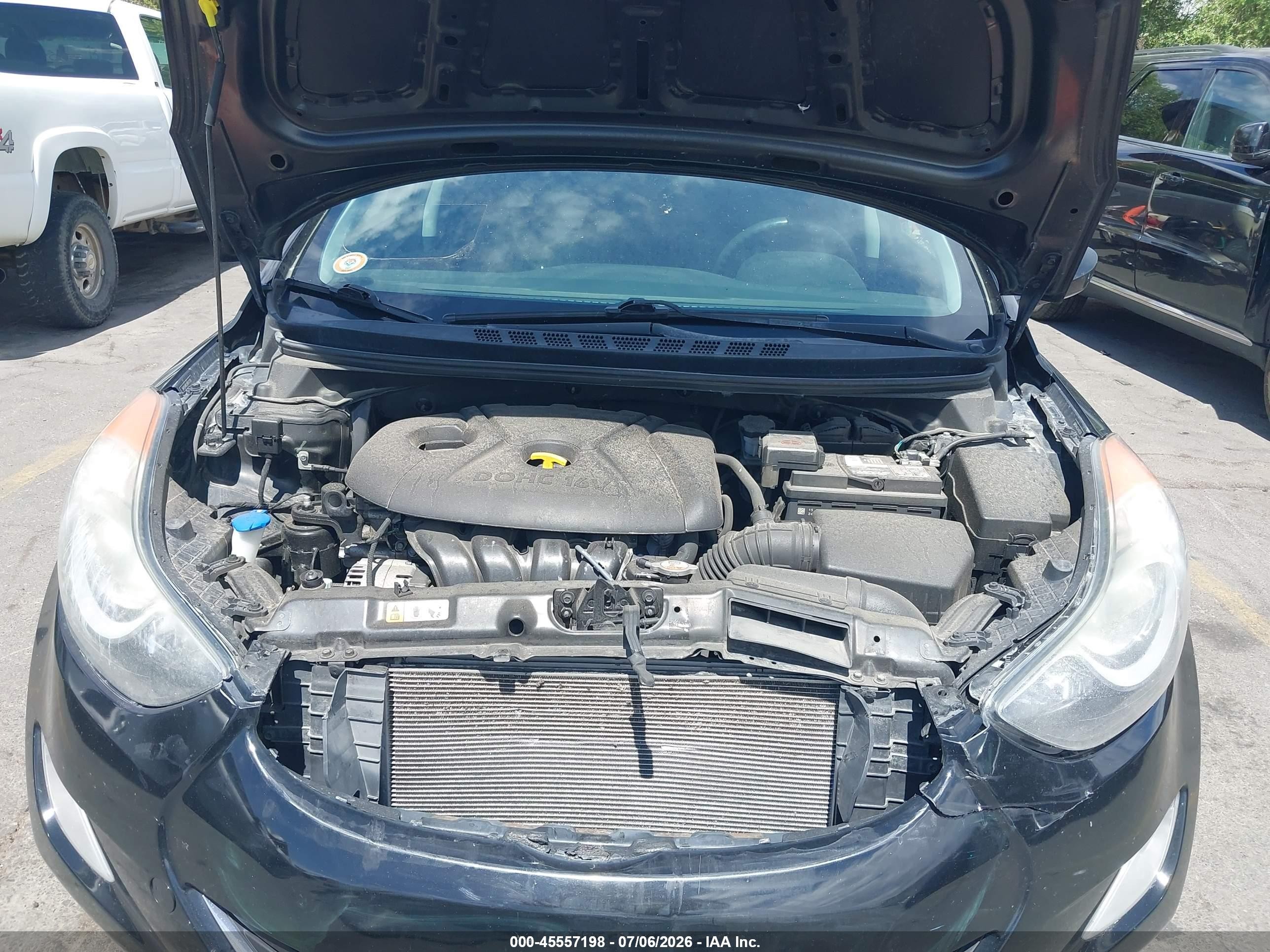 2013 Hyundai Elantra Gls Black vin: 5NPDH4AE3DH421358