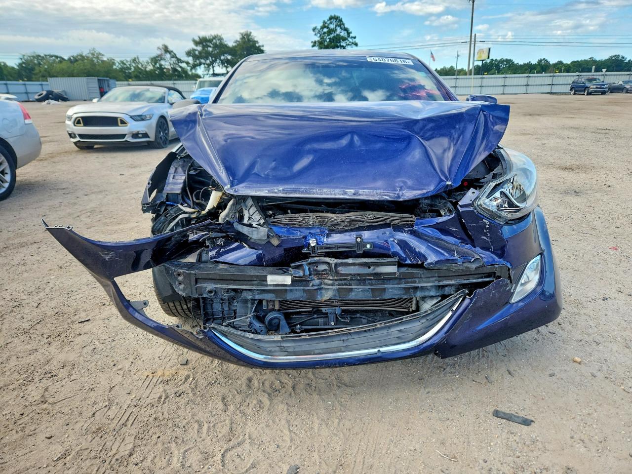 2013 Hyundai Elantra Gls Blue vin: 5NPDH4AE3DH421957