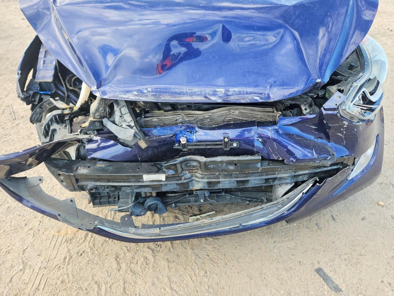 2013 Hyundai Elantra Gls Blue vin: 5NPDH4AE3DH421957