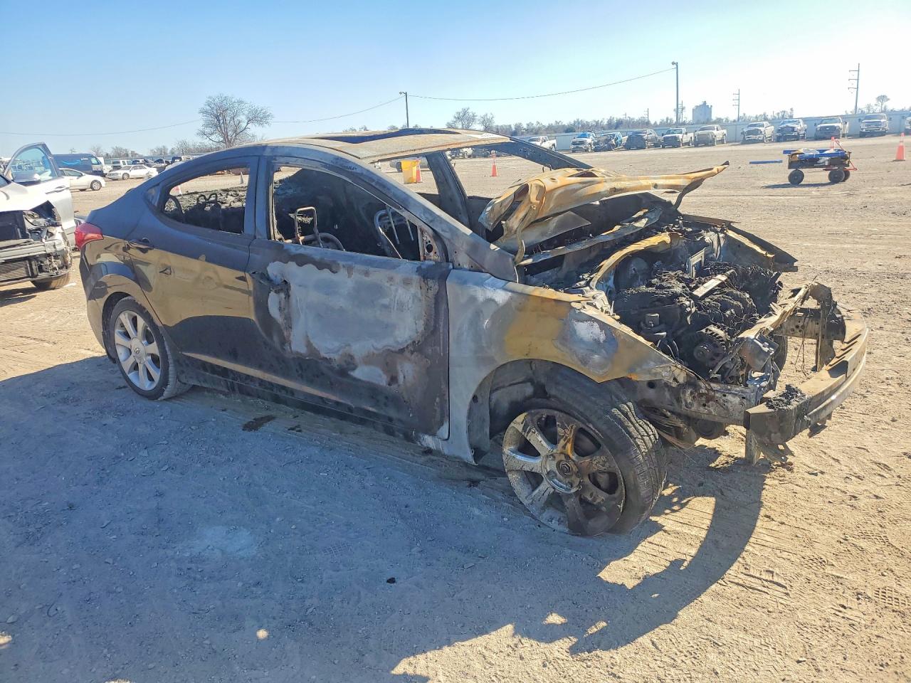 2013 Hyundai Elantra Gls Burn vin: 5NPDH4AE3DH422087